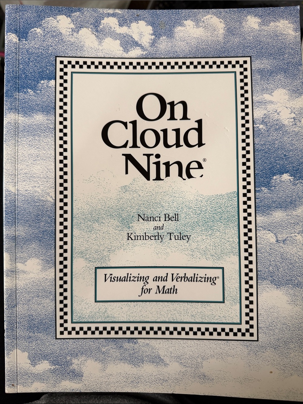On Cloud Nine Math Workbook - Blue & White Cloud Cover